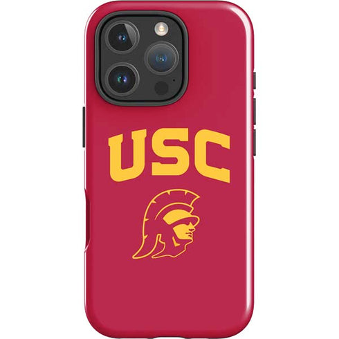 University of Southern California USC Trojan Logo iPhone 16 Pro Impact Case